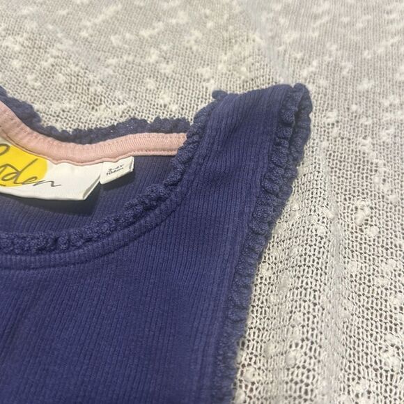 Boden Navy Blue Sleeveless Tank Top 3-4Y 4 FREE - Picture 2 of 4